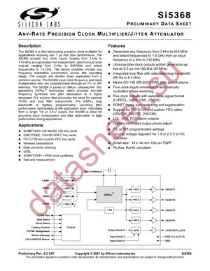 SI5368C-B-GQ datasheet  